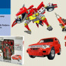 Конструктор трансформер Mitsubishi Pajero RoadBot 54060 3в1 - гурт(опт), дропшиппінг 