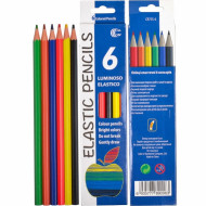 Дитячі олівці для малювання CR755-6 Luminoso elastico 