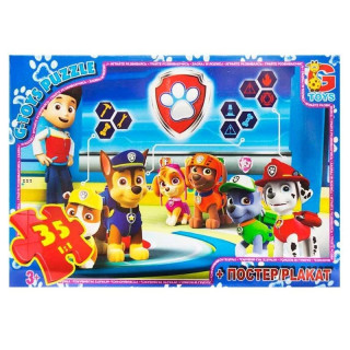 Пазлы детские "Paw Patrol" Щенячий патруль PW0845, 35 элементов