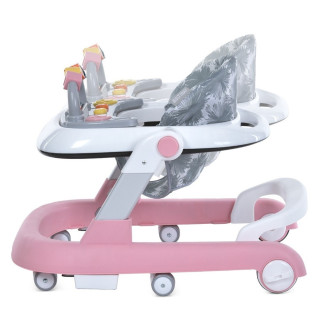 Ходунки детские MULTIWAY ME 1163 Pink, с погремушкой