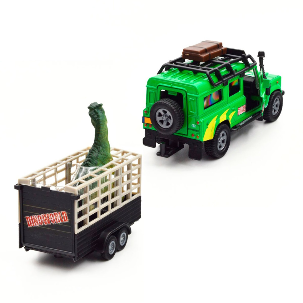 Игровой набор Land Rover TechnoDrive 520178.270 с прицепом и динозавром опт, дропшиппинг