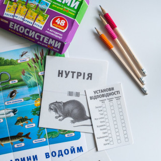 Набор тематических карточек "Экосистемы" 13169003 для детей 4-6 лет