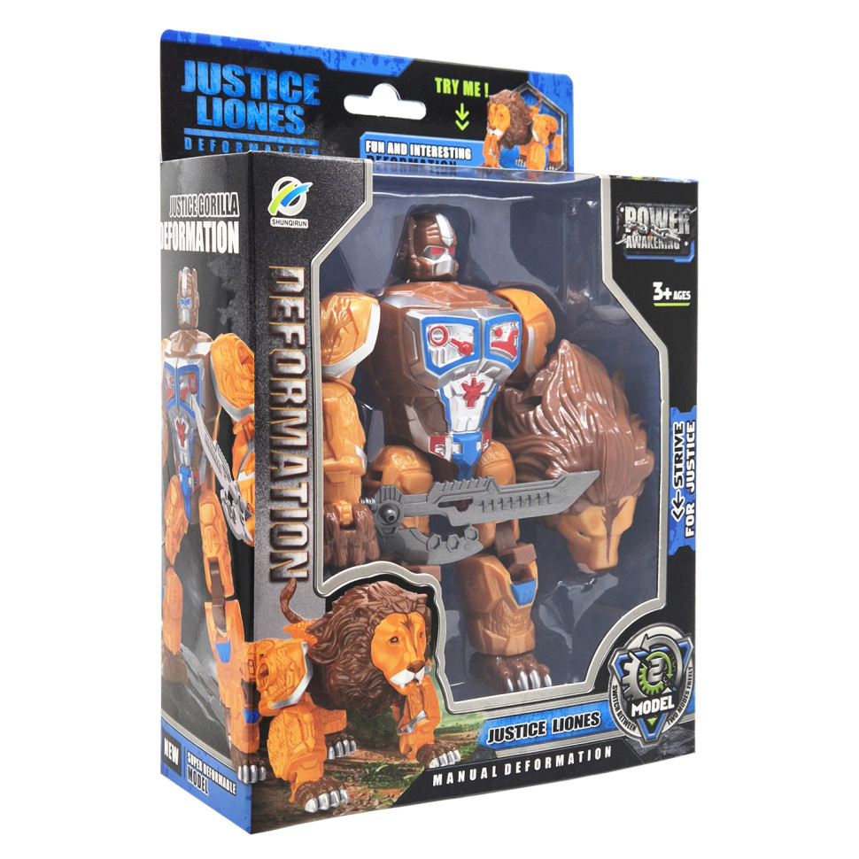 Дитячий робот-трансформер Justice Lioness 168-82(Orange) робот-лев - гурт(опт), дропшиппінг