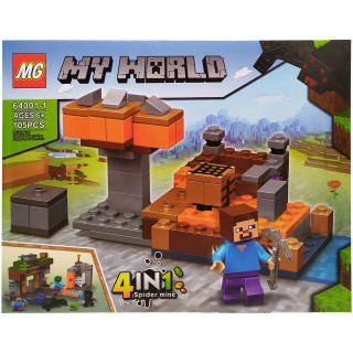 Конструктор "Minecraft" 64001-1, 105 деталей
