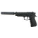 G052A Страйкбольний пістолет Galaxy Beretta 92 із глушником пластиковий - гурт(опт), дропшиппінг 
