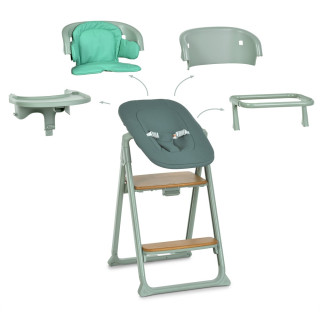 Детский стульчик для кормления 4 в 1 GROWEE ME 1222 Sage Green