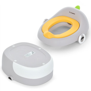 Детский горшок "MULTI POTTY" ME 1142 MULTI POTTY Gray, накладка на унитаз, подставка для ног
