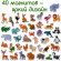 Набір магнітів Magdum Тварини ML4031-16 EN - гурт(опт), дропшиппінг 