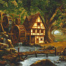 Картина за номерами. Art Craft Млин в зачарованому лісі 40х50 см 10551-AC - гурт(опт), дропшиппінг 