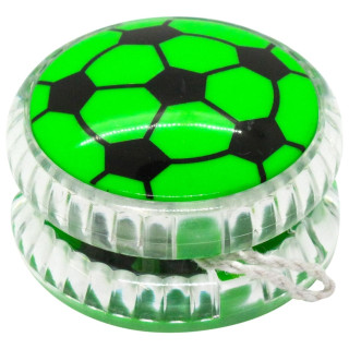Детская игрушка Йо-йо "Футбольный мяч" М 5641(Green) 5,5 см, свет