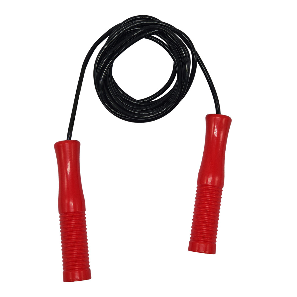 Детская Скакалка №1 0749(Red) диаметр 3,7 мм, длина 270 см, черная опт, дропшиппинг