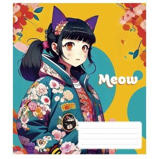 Тетрадь общая "Kawaii" 048-3302K-1 в клетку, 48 листов