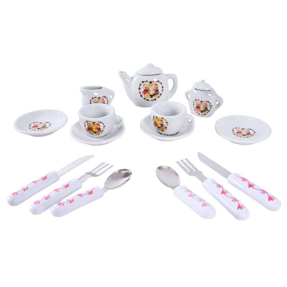 Детский набор посуды Tea set 868-E6-3 фарфор, 17 предметов опт, дропшиппинг