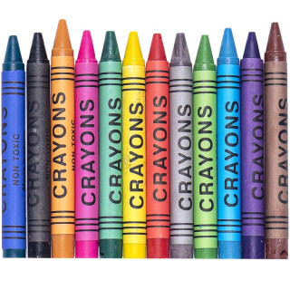 Восковые карандаши 12 цветов CRAYONS 2688A                                                          