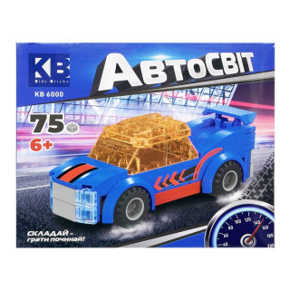 УЦЕНКА!!! Детский конструктор-машинка Limo Toy KB 6000(Blue)-UC от 6 лет, 75 деталей
