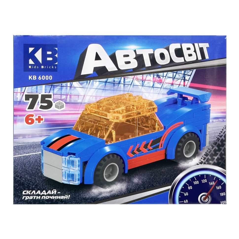 УЦЕНКА!!! Детский конструктор-машинка Limo Toy KB 6000(Blue)-UC от 6 лет, 75 деталей опт, дропшиппинг