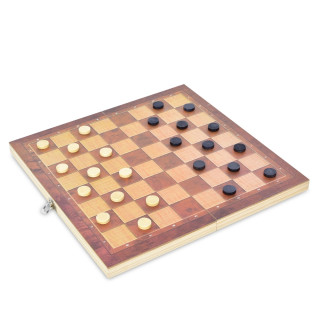 Набор настольных игр "Шахматы, нарды, шашки 3 в 1" W6628 деревянные