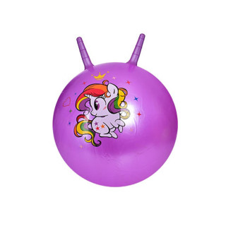 Детский мяч для фитнеса MS 3397(Violet) с рожками 55 см, 400 г