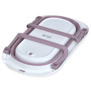 Ванночка детская "PLUS" ME 1151 PLUS Lilac, с термометром, вкладыш, силикон, складная