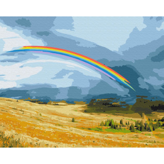 Картина по номерам "Радужное поле" Brushme BS52629 40x50 см