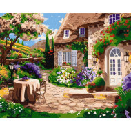 Картина по номерам "Уютный дворик" ©Елена Гураль Идейка KHO2505 40х50 см