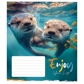 Тетрадь ученическая "Enjoy your life" 012-3252K-4 в клетку на 12 листов