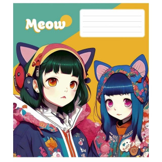 Тетрадь общая "Kawaii" 048-3302K-2 в клетку, 48 листов