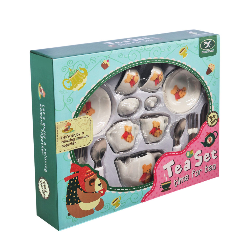 Детский набор посуды Tea set 868-E6-4 фарфор, 17 предметов опт, дропшиппинг