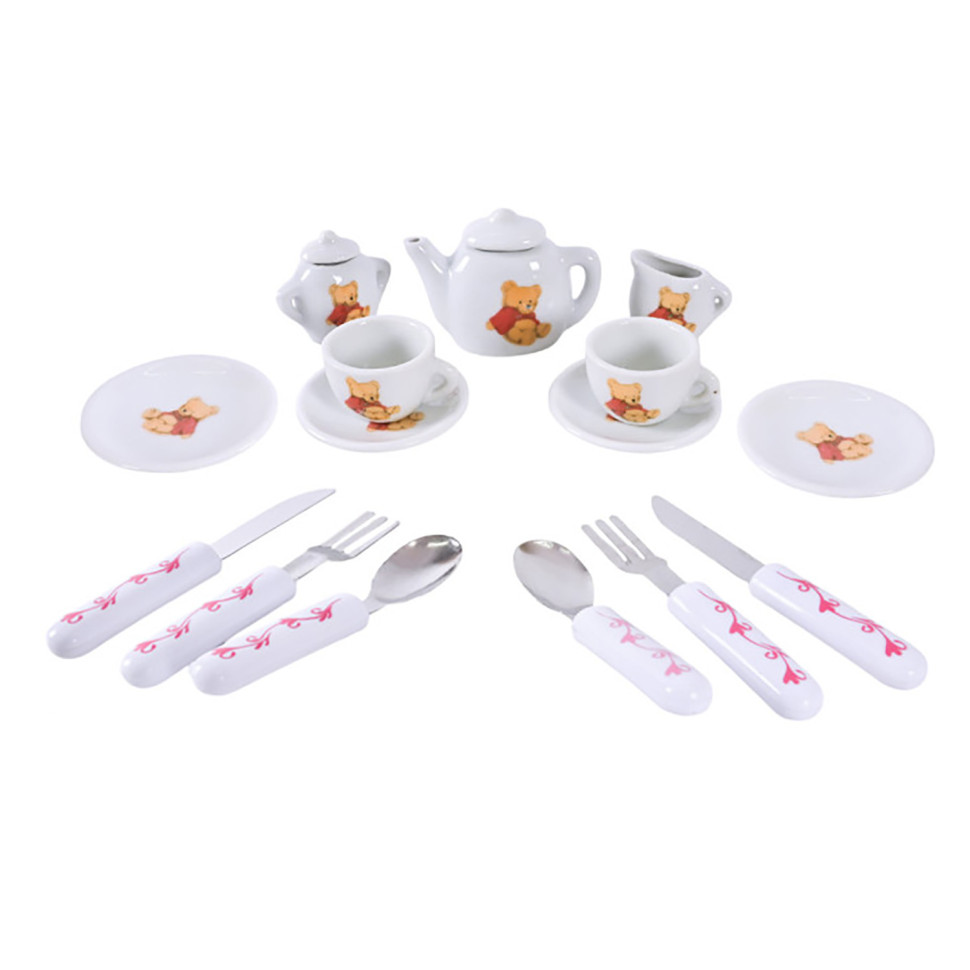 Детский набор посуды Tea set 868-E6-4 фарфор, 17 предметов опт, дропшиппинг