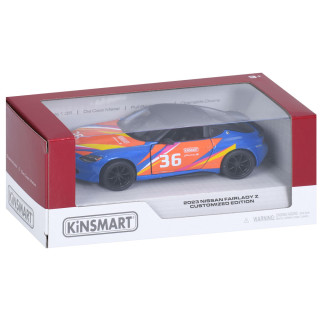 Машинка инерционная 2023 Nissan Fairlady Z KT5443WF(Blue) 1:36, 12 см, открываются двери
