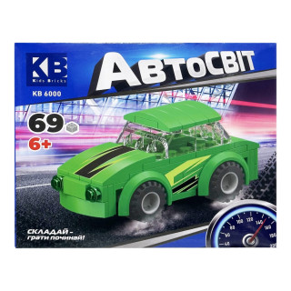 УЦЕНКА!!! Детский конструктор-машинка Limo Toy KB 6000(Green)-UC от 6 лет, 69 деталей