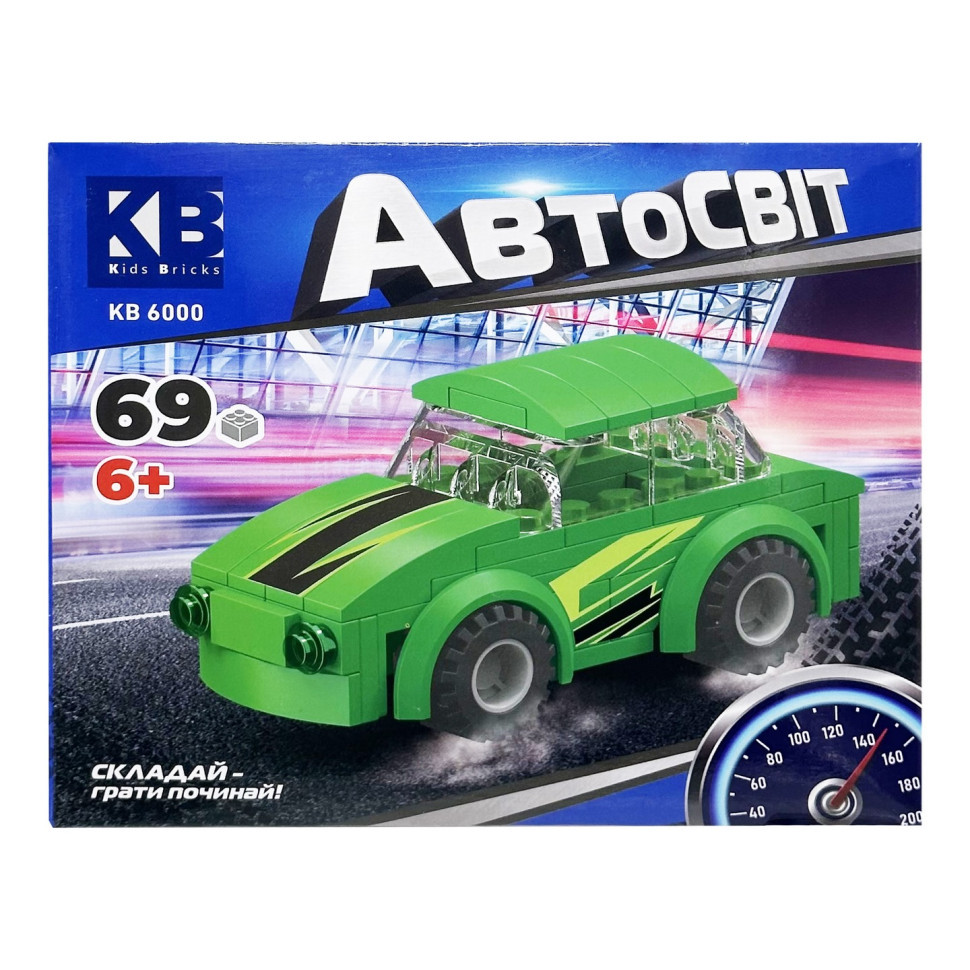 УЦЕНКА!!! Детский конструктор-машинка Limo Toy KB 6000(Green)-UC от 6 лет, 69 деталей опт, дропшиппинг