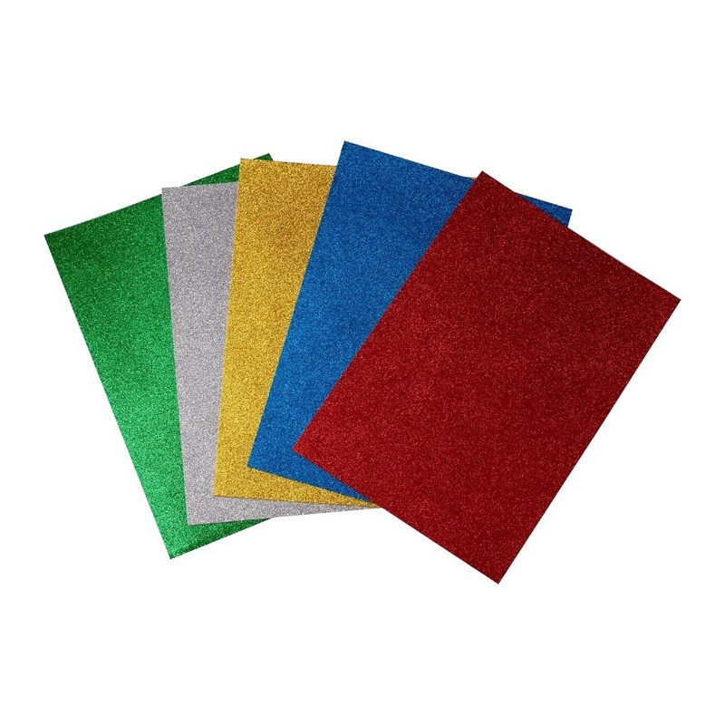 Набор фоамирана с глиттером для рукоделия FMRN10, 30х20 см, 10 шт в упаковке опт, дропшиппинг