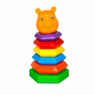 Детская развивающая пирамидка-качалка "Медведь" 13150V, 7 элементов