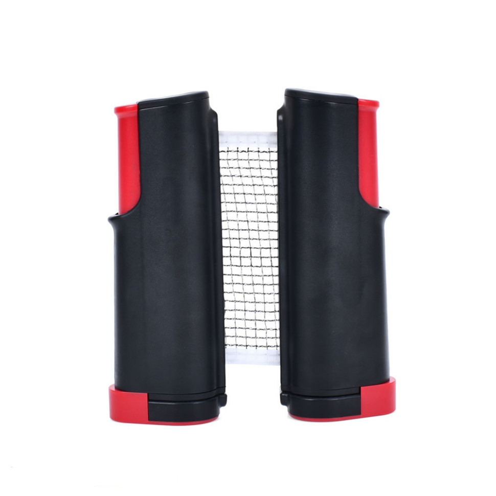 Сітка для настільного тенісу з фіксаторами для столу MS 4176(Black-Red) довжина 165 см - гурт(опт), дропшиппінг
