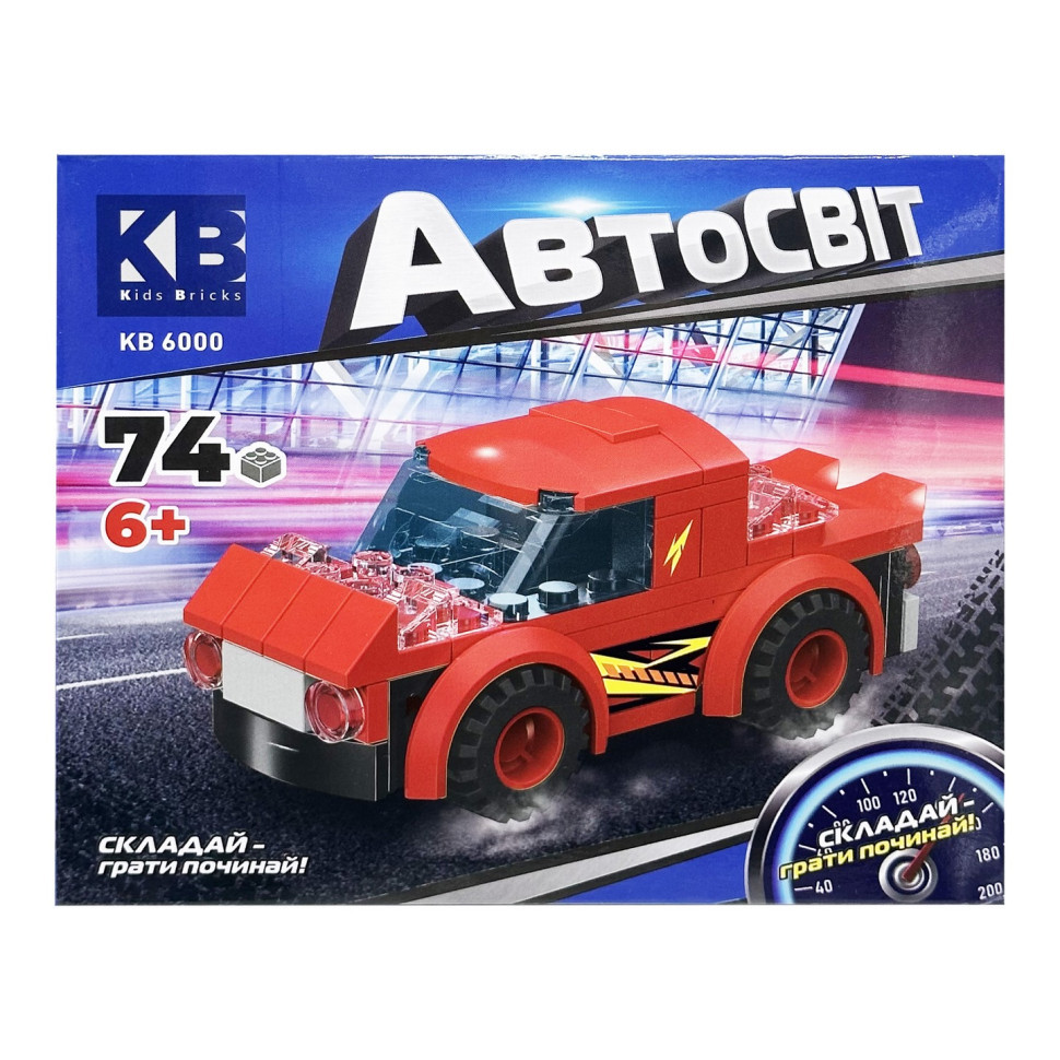 УЦІНКА!!! Дитячий конструктор-машинка Limo Toy KB 6000(Red)-UC від 6 років, 74 деталі - гурт(опт), дропшиппінг 