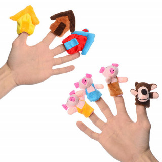 Игровой пальчиковый театр C051 сказка "Три поросёнка"