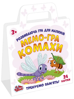 Дитяча розвиваюча гра. Мемо гра комахи Чудик 15109111 укр. мовою