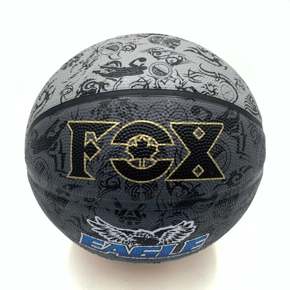 Мяч баскетбольный Fox ball №7 NE-BAS-1027, черно-серый опт, дропшиппинг