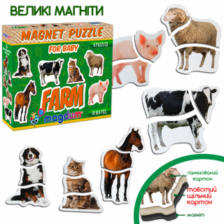 Магнітні пазли Magdum Ферма ML4031-19 EN