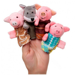 Пальчиковый театр "ТРИ ПОРОСЕНКА" B028, 4 персонажа
