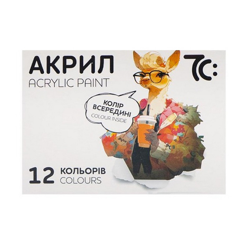 Детский набор акриловых красок 7C51202, 12 цветов, по 10 метров опт, дропшиппинг