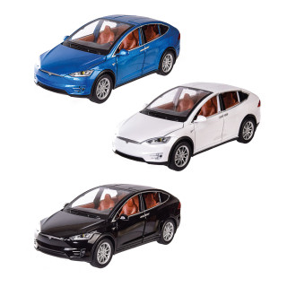 Машинка инерционная "Tesla Model X" Автопром 7574A, 1:22