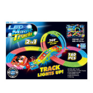 Детский Автотрек "Magic Track" A-Toys 7737 светящийся в темноте 160 деталей