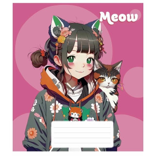 Тетрадь общая "Kawaii" 048-3302K-4 в клетку, 48 листов