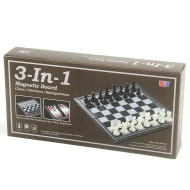 Шашки, шахи, нарди магнітні 3 у 1 | магнітний набір (25х25) 38810 (RL-KBK)