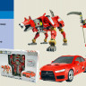 Конструктор трансформер Mitsubishi Lancer Evolution RoadBot 55050 3в1 - гурт(опт), дропшиппінг 