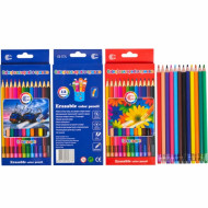 Дитячі еластичні олівці для малювання з гумкою CR-777L 12 кольорів