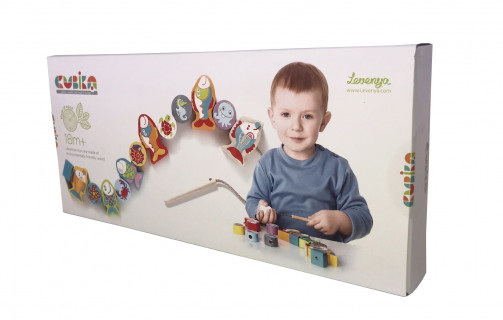 Развивающая шнуровка Рыбки Cubika (13647) деревянная