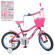 Велосипед дитячий PROF1 Y16244 16 дюймів, рожевий - гурт(опт), дропшиппінг 